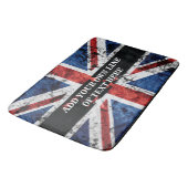 英語のフラグにテキストを追加する装飾用クッション バスマット (アングル)
