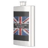 英語のフラグにテキストを追加する装飾用クッション フラスク (左)