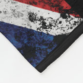 英語のフラグにテキストを追加する装飾用クッション フリースブランケット (角)