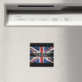 英語のフラグにテキストを追加する装飾用クッション マグネット (インサイチュ (食洗機))