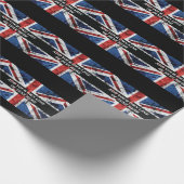 英語のフラグにテキストを追加する装飾用クッション ラッピングペーパー (角)