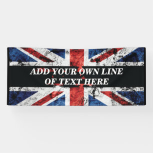 英語のフラグにテキストを追加する装飾用クッション 横断幕