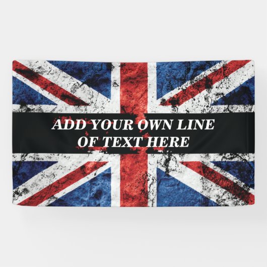 英語のフラグにテキストを追加する装飾用クッション 横断幕 (横)