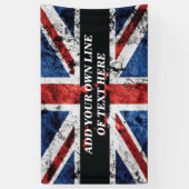 英語のフラグにテキストを追加する装飾用クッション 横断幕 (縦)