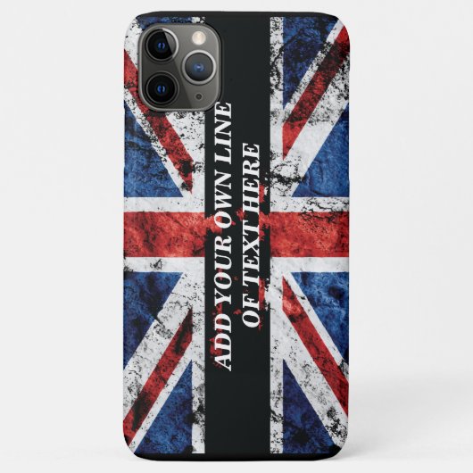 英語のフラグにテキストを追加する装飾用クッション Case-Mate iPhoneケース (裏面)