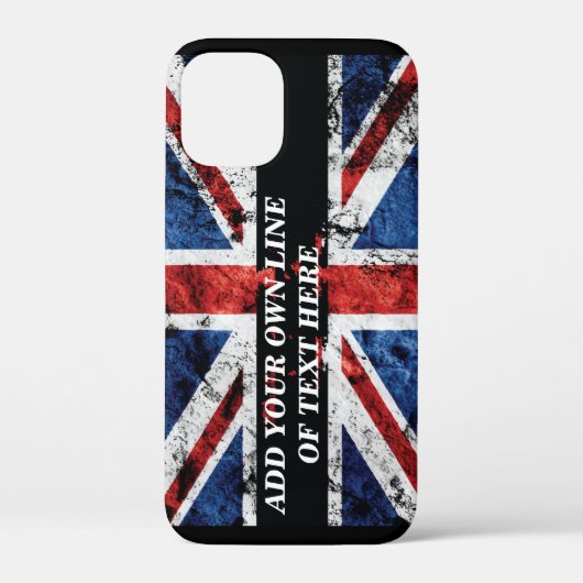 英語のフラグにテキストを追加する装飾用クッション Case-Mate iPhoneケース (裏面)