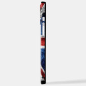 英語のフラグにテキストを追加する装飾用クッション iPhoneケース (左側面)