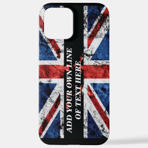 英語のフラグにテキストを追加する装飾用クッション iPhone 12 PRO MAXケース