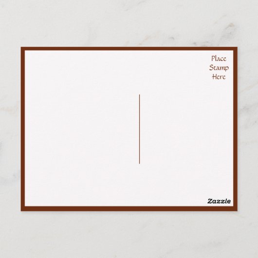 英語のブルドッグワンピー犬はがき ポストカード (裏面)