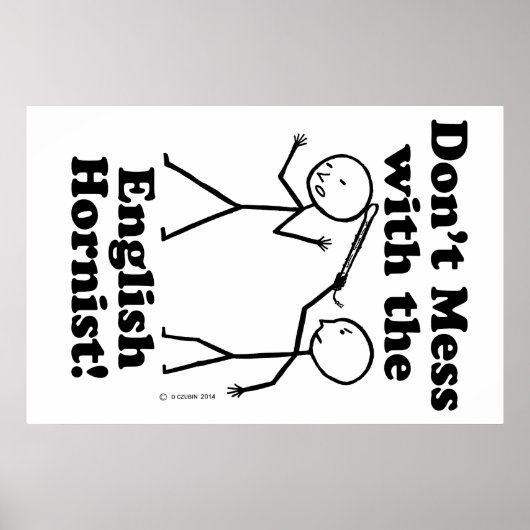 英語のホイストを弄ぶな ポスター (正面)