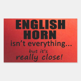 英語のホーンは全てではない長方形のシール 長方形シール