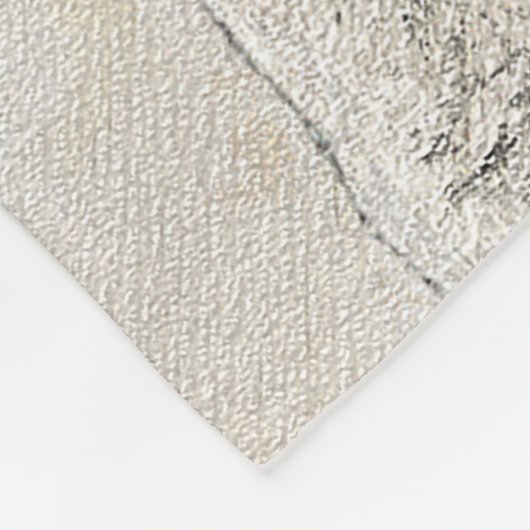 英語のマスチフ(ブリンドル)絵画の犬芸術 フリースブランケット (角)