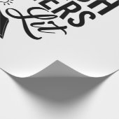 英語の先生が点灯 ラッピングペーパー (角)