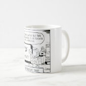 "英語の先生が"文法ユーモアのマグを止める時 コーヒーマグカップ (正面右)
