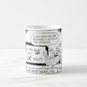 "英語の先生が"文法ユーモアのマグを止める時 コーヒーマグカップ (中央)