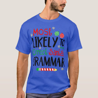 英語の先生でサンタのグラを直す可能性が最も高い Tシャツ