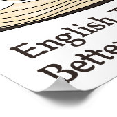 英語の先生で会話力がアップ ポスター (角)