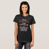 英語の先生とは簡単言語インストゥルック Tシャツ (正面フル)