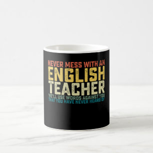 英語の先生には手を出すな言葉でお返しします コーヒーマグカップ