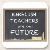 英語の先生のためのギフト コースター (正面)