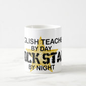 英語の先生のロックスター コーヒーマグカップ (中央)