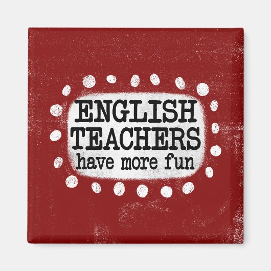 英語の先生はより多くのおもしろい冷凍機磁石を持っている マグネット (正面)