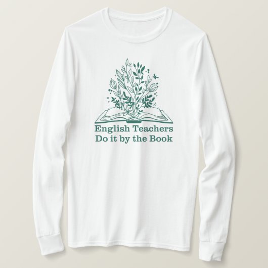 英語の先生は本によって行う英語先生 Tシャツ (デザイン正面)
