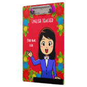 英語の先生パーソナライズされたクリップボード クリップボード (左)