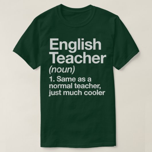 英語の先生定義First Day Back To Schooo Tシャツ (デザイン正面)