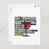 英語の先生 ポストカード (正面/裏面)