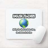 英語の先生...世界をより良い場所にする マウスパッド (マウス)