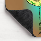 英語の先生"文法鳥"のギフト マウスパッド (コーナー)