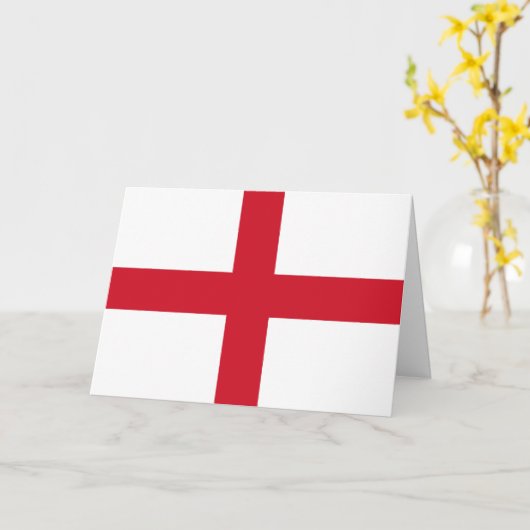 英語の国旗gct カード (黄色い花)