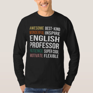英語の教授への感謝 Tシャツ