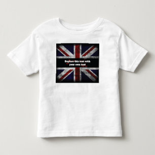 英語の文字を追加するフラグ装飾用クッション トドラーTシャツ