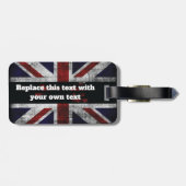 英語の文字を追加するフラグ装飾用クッション ラゲッジタグ (裏面横)