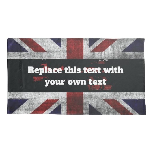 英語の文字を追加するフラグ装飾用クッション 枕カバー (裏面)