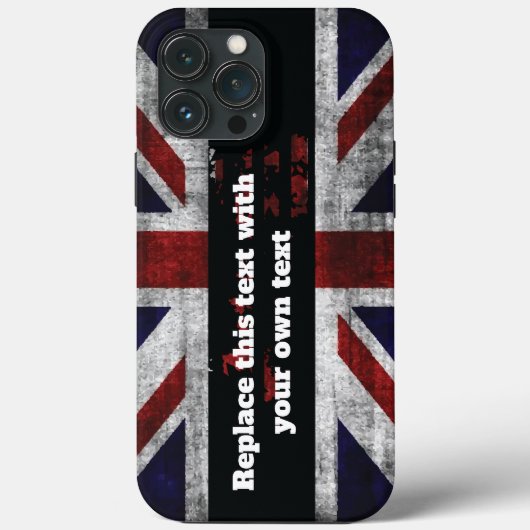 英語の文字を追加するフラグ装飾用クッション Case-Mate iPhoneケース (裏面)
