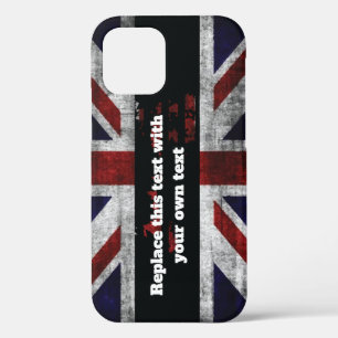 英語の文字を追加するフラグ装飾用クッション iPhone 12ケース