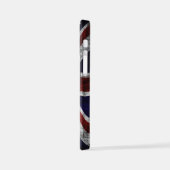 英語の文字を追加するフラグ装飾用クッション iPhoneケース (左側面)