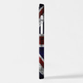 英語の文字を追加するフラグ装飾用クッション iPhoneケース (左側面)