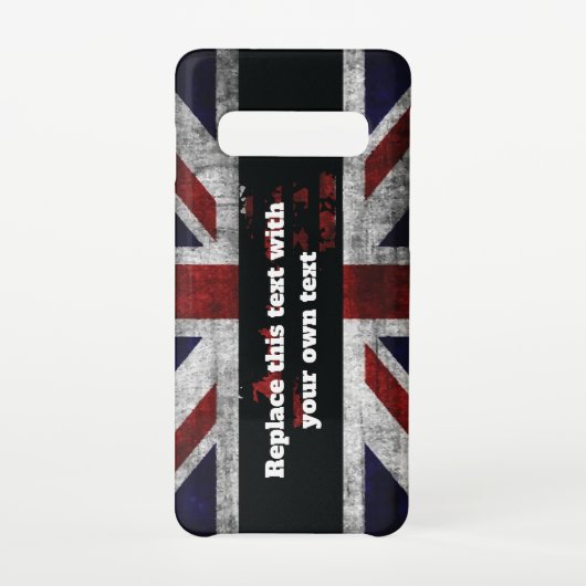 英語の文字を追加するフラグ装飾用クッション SAMSUNG GALAXYケース (裏面)