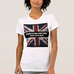 英語の文字を追加するフラグ装飾用クッション Tシャツ