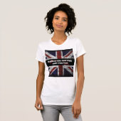 英語の文字を追加するフラグ装飾用クッション Tシャツ (正面フル)