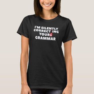 英語の文法を黙って直してるんです英 Tシャツ