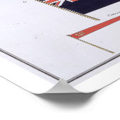 英語の旗, Flagsフランスのの本から, c.1819 ポスター (角)