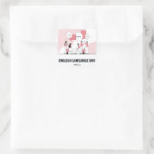 英語の日 スクエアシール (バッグ)