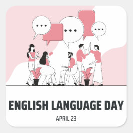英語の日 スクエアシール