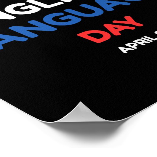 英語の日 ポスター (角)