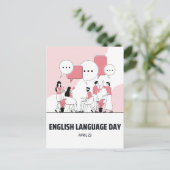 英語の日 ポストカード (スタンド正面)